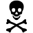 Crossbones black